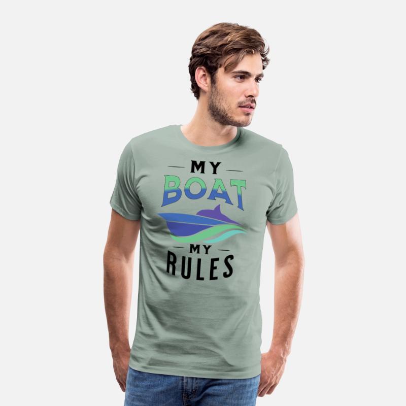 My boat my rules nice t-shirt motorboat driver