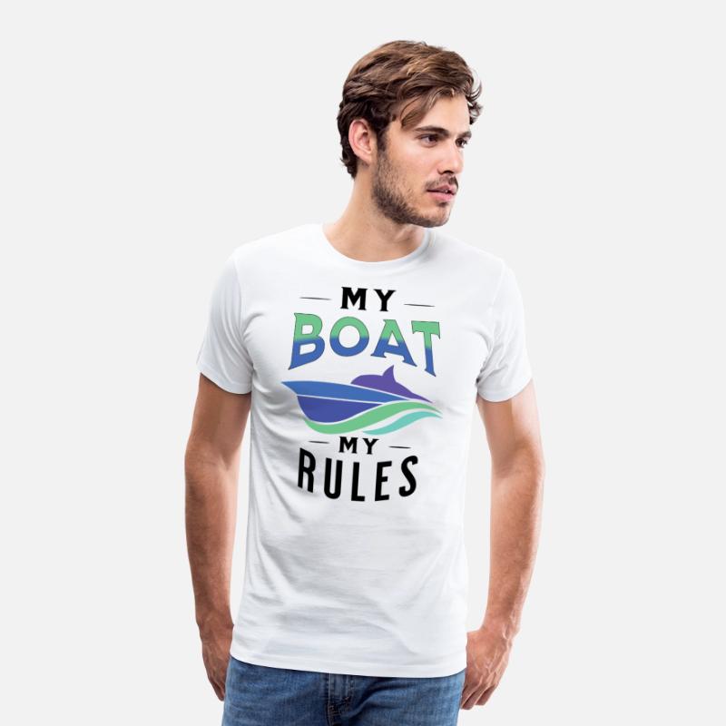 My boat my rules nice t-shirt motorboat driver