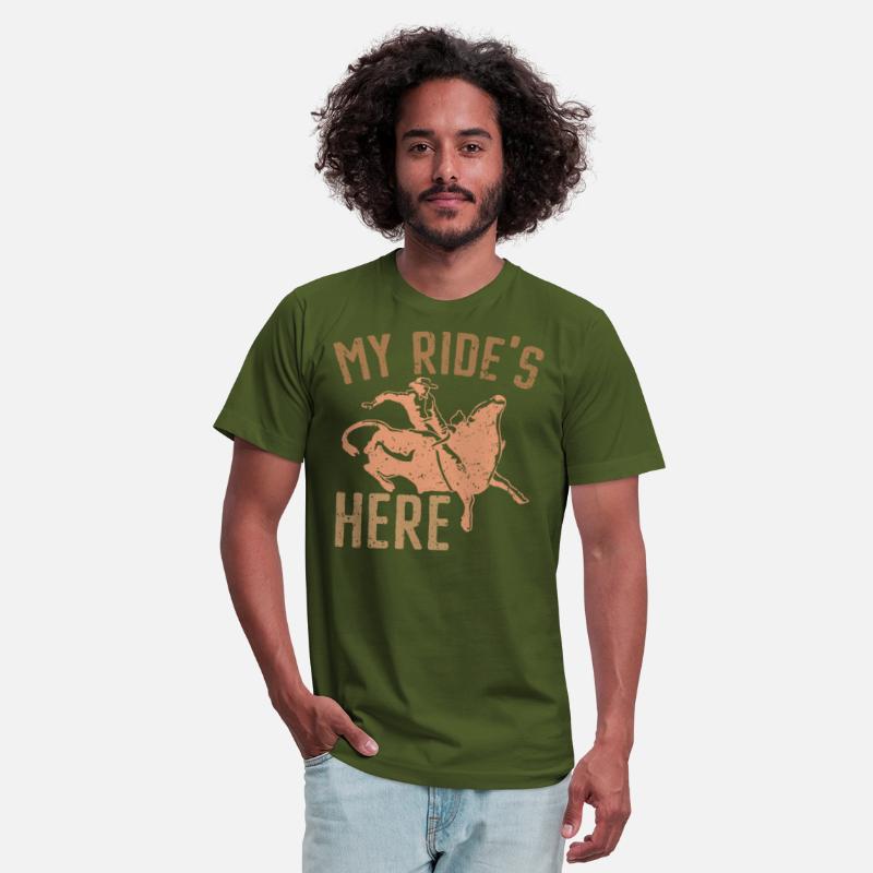 My Ride's Here Bull Rider Rodeo Bull Riding