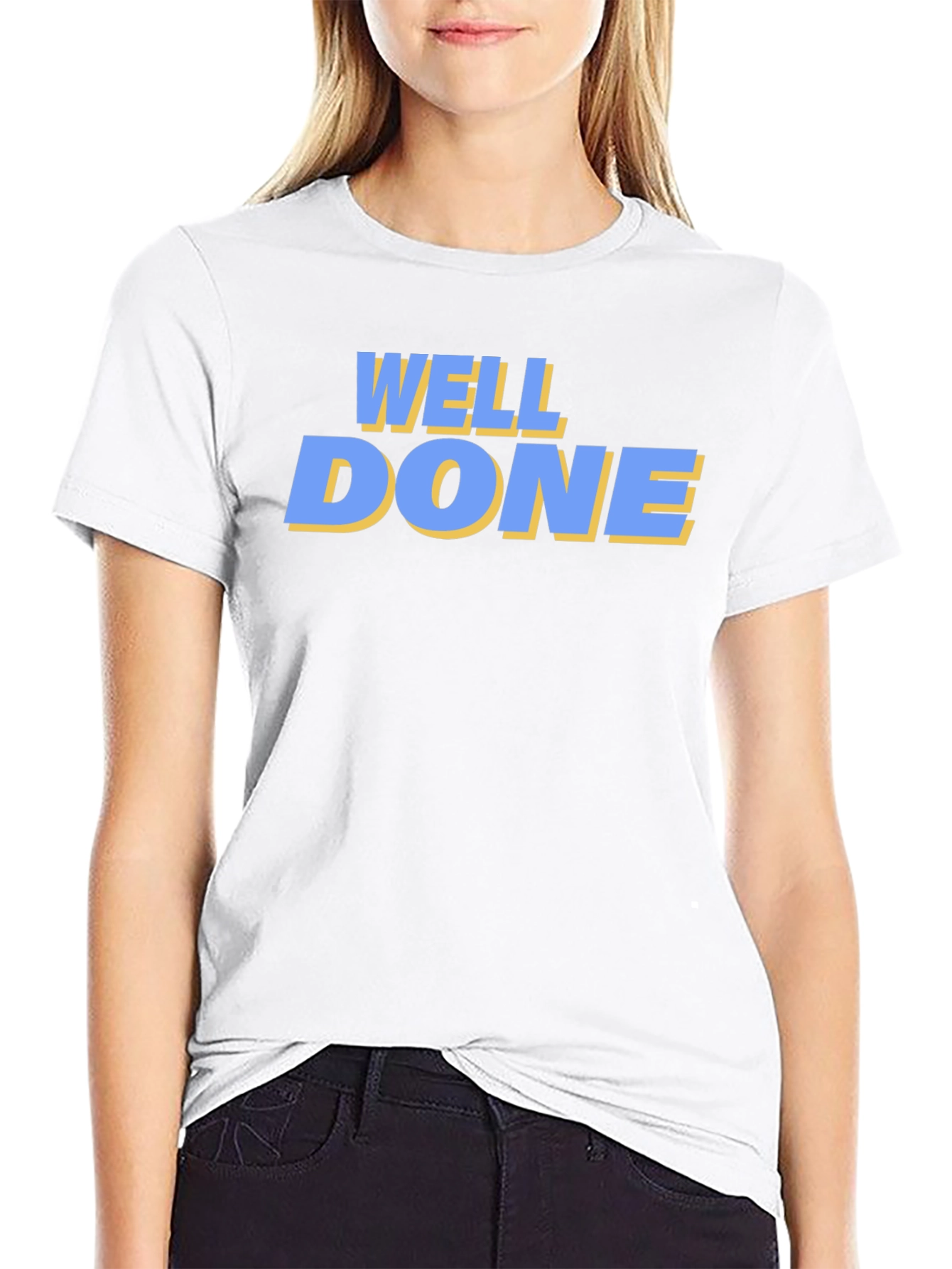 Well Done Graphic Tee - Black Casual T-Shirt