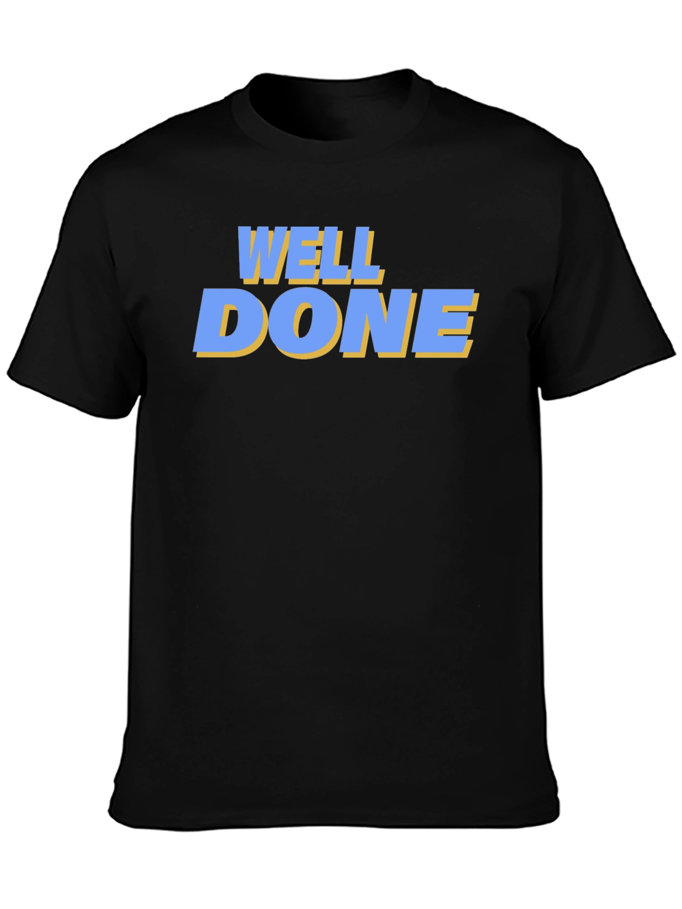 Well Done Graphic Tee - Black Casual T-Shirt