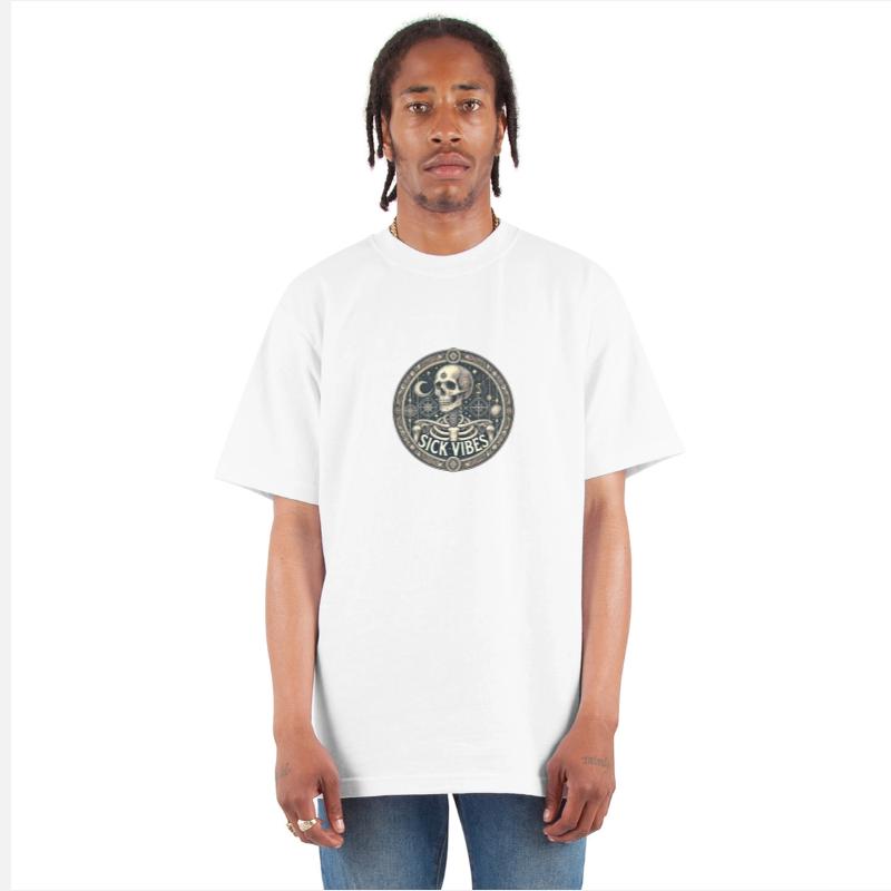 Mystical Skeleton Cosmic Design with Sick Vibes Ae