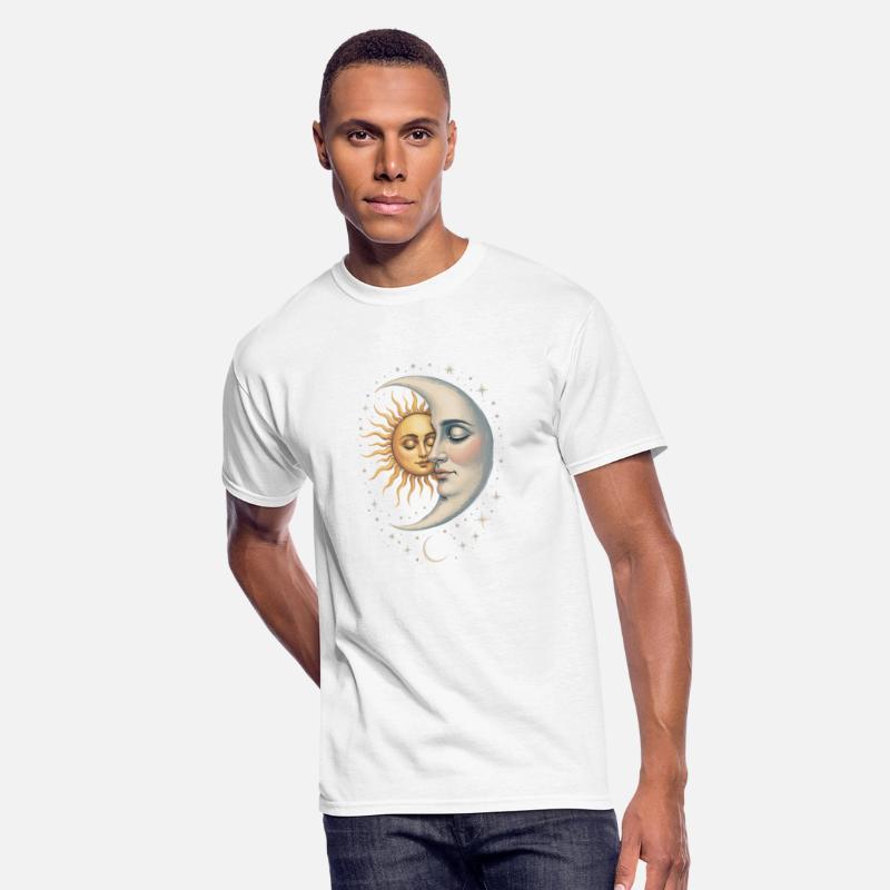 Mystical Sun & Moon Face Yin Yang Design