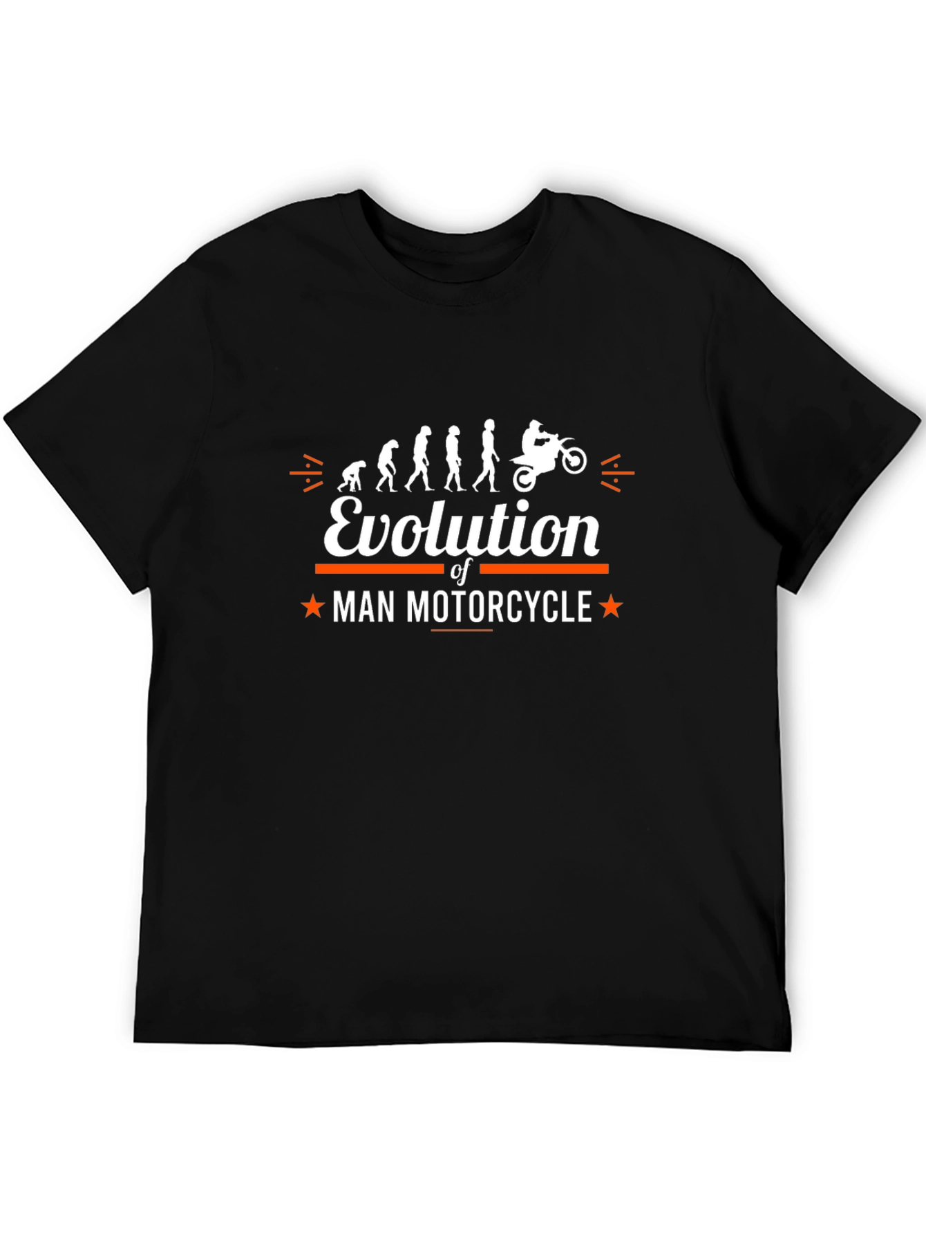 Evolution of Man Motorcycle Graphic T-Shirt