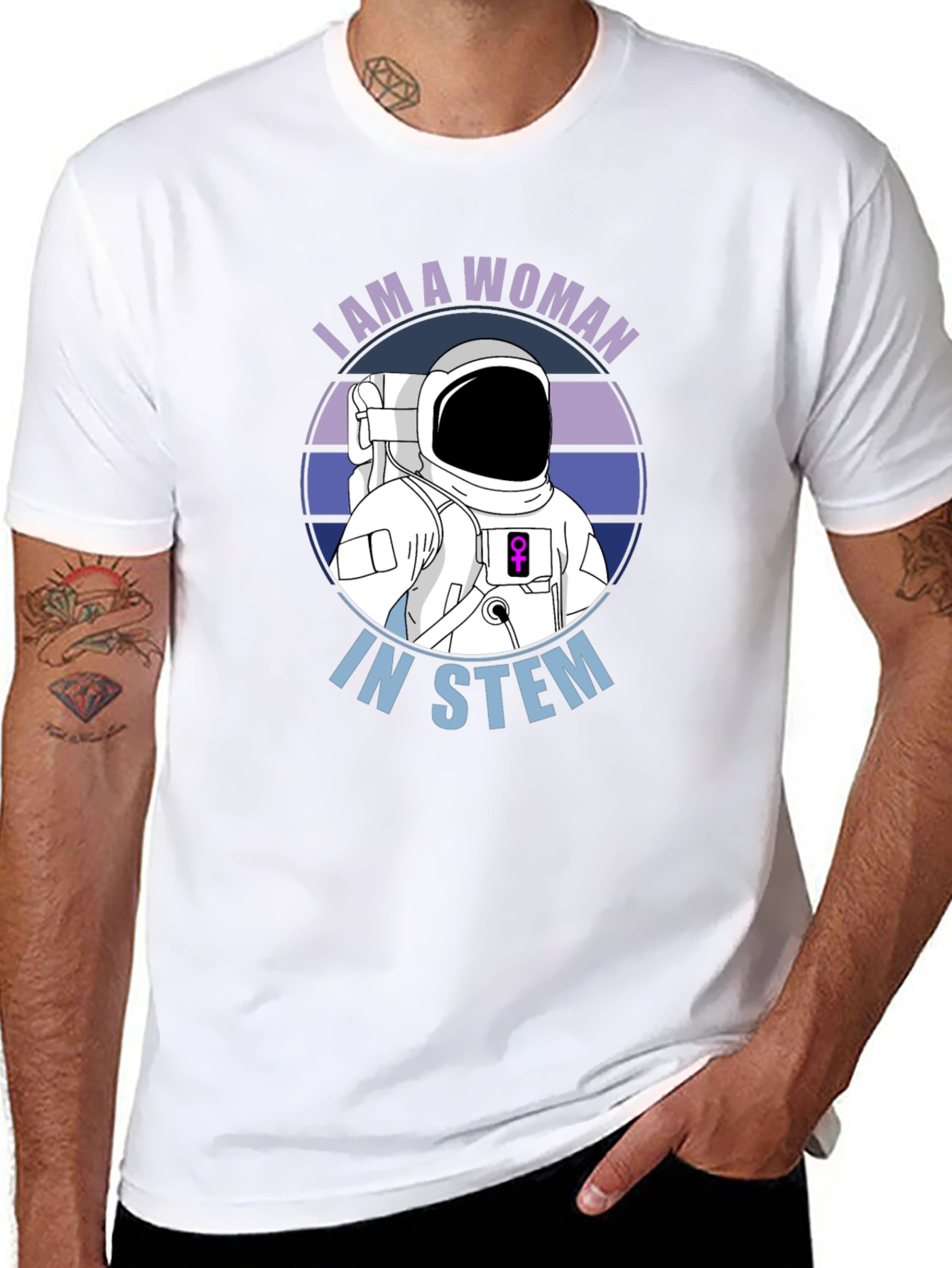 I Am A Woman In STEM Astronaut T-Shirt