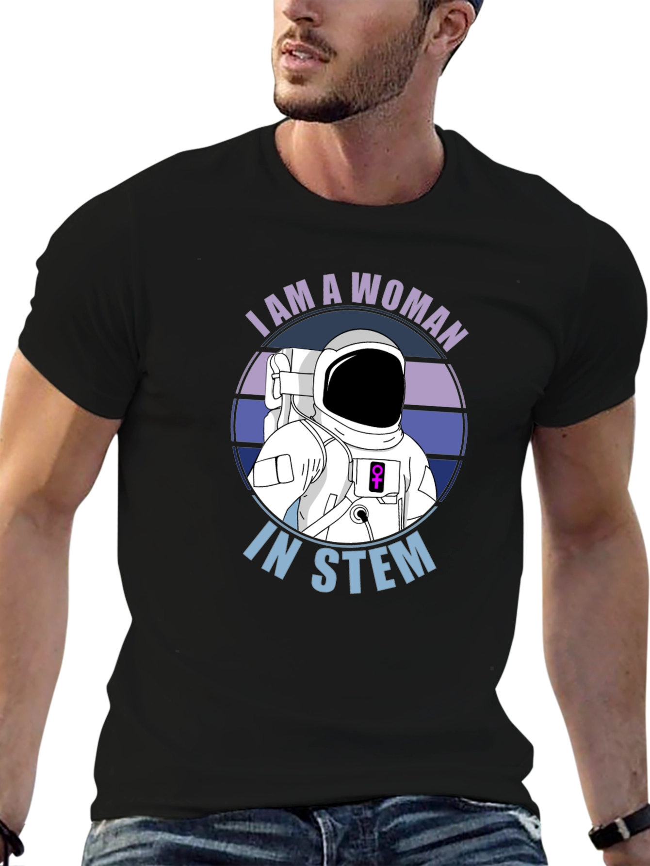I Am A Woman In STEM Astronaut T-Shirt