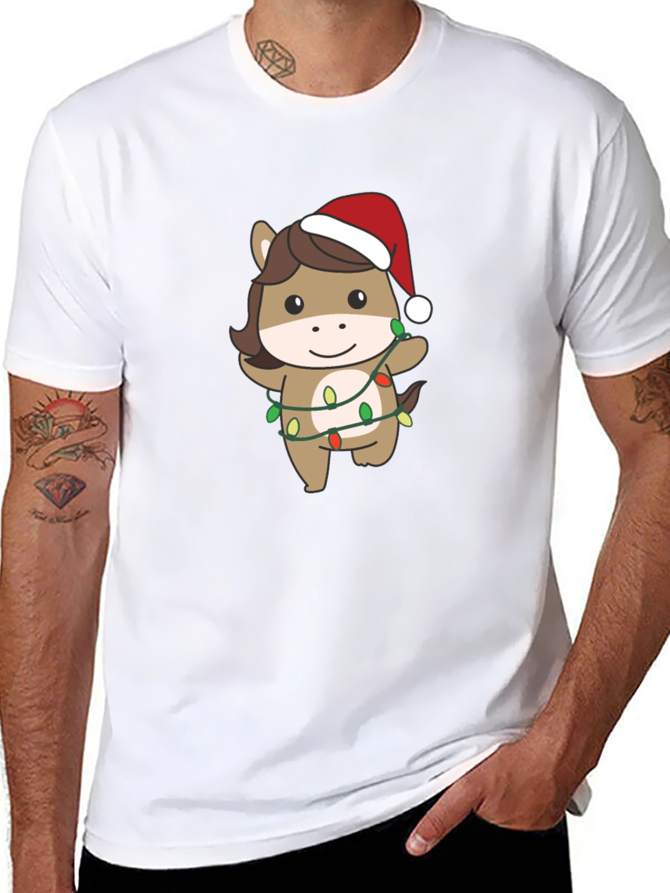 Cute Christmas Horse T-Shirt