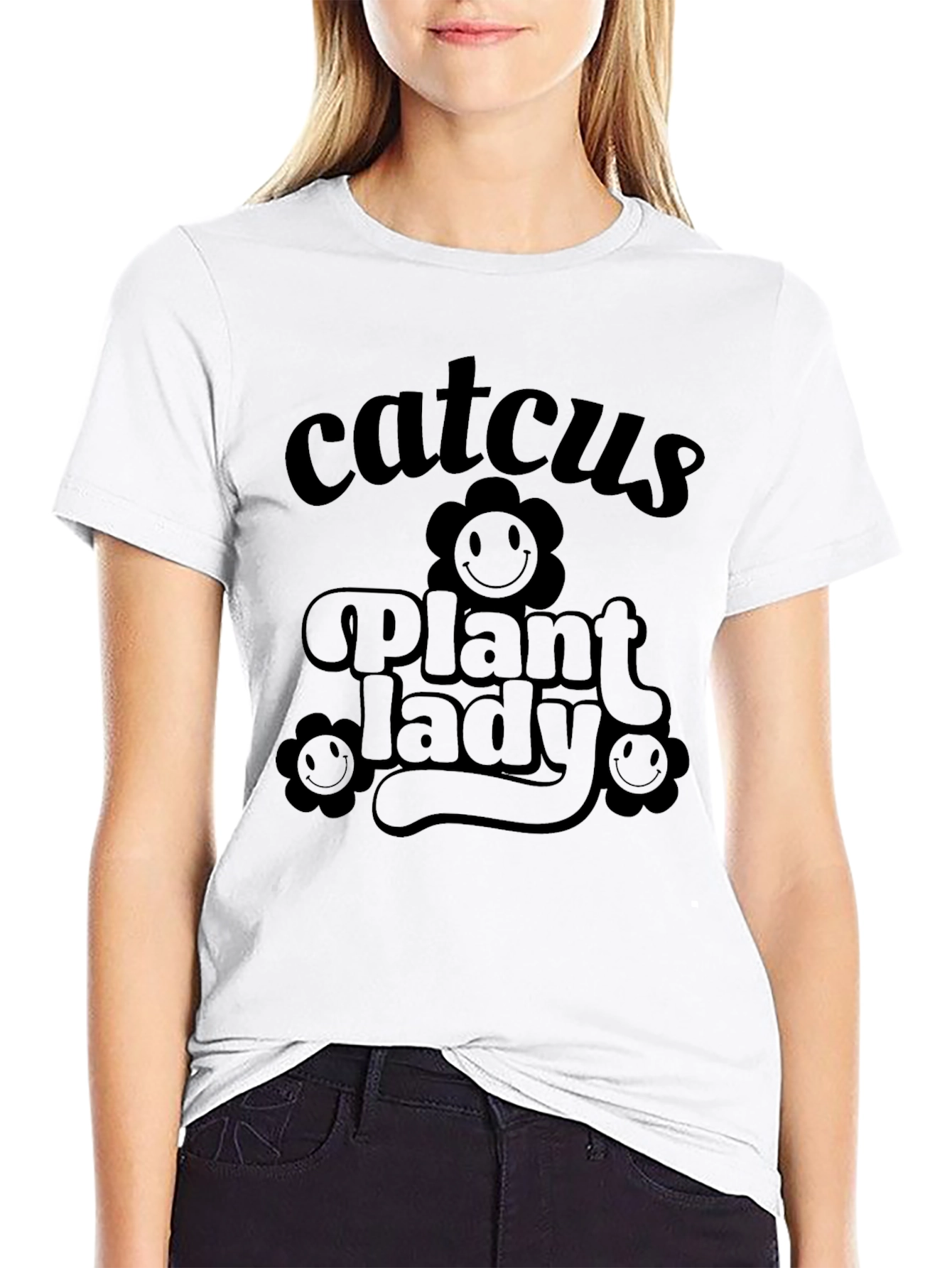 Catcus Plant Lady Funny Graphic Tee