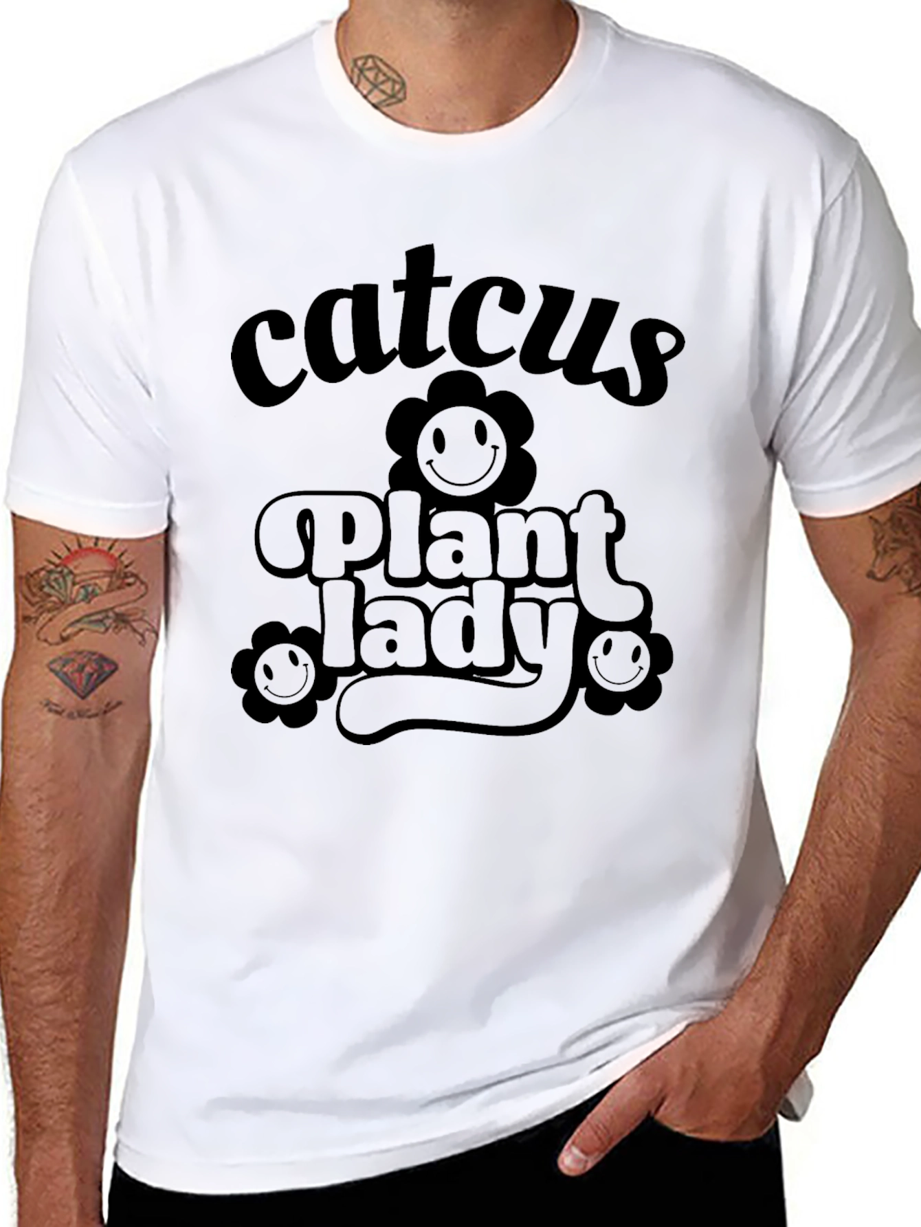 Catcus Plant Lady Funny Graphic Tee