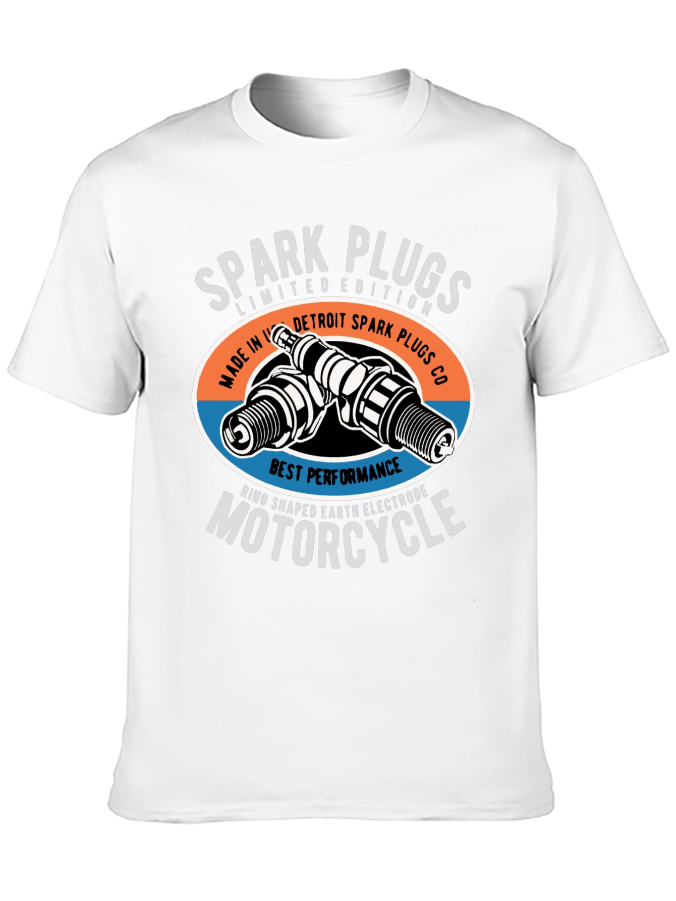 Motorcycle Spark Plugs Graphic T-Shirt