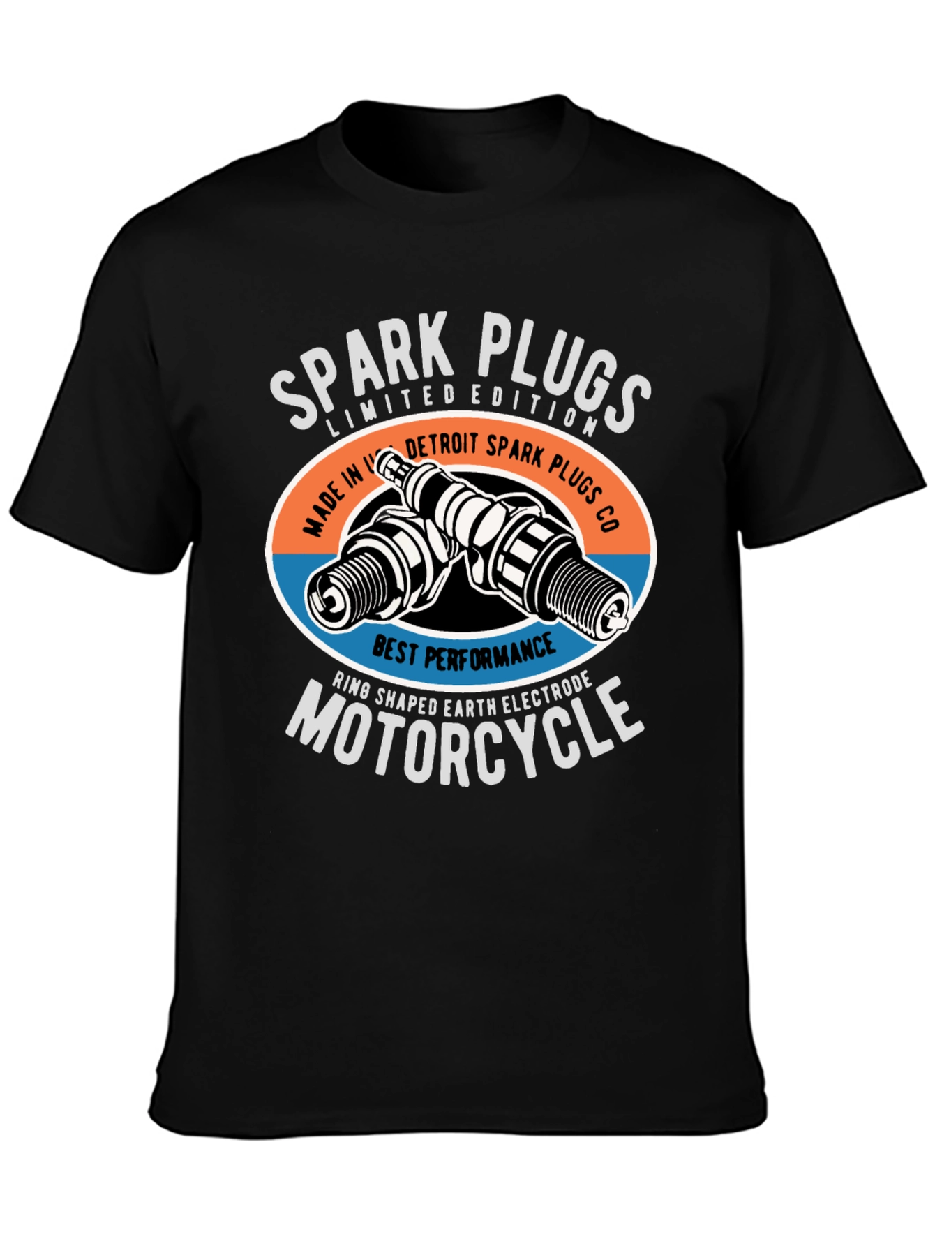 Motorcycle Spark Plugs Graphic T-Shirt