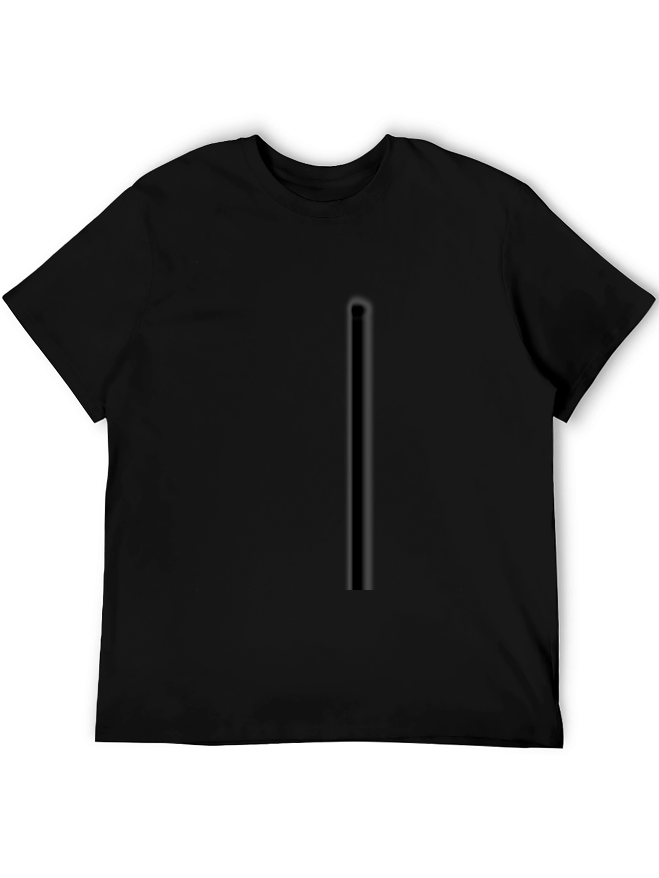 Mens Black Crew Neck T-Shirt