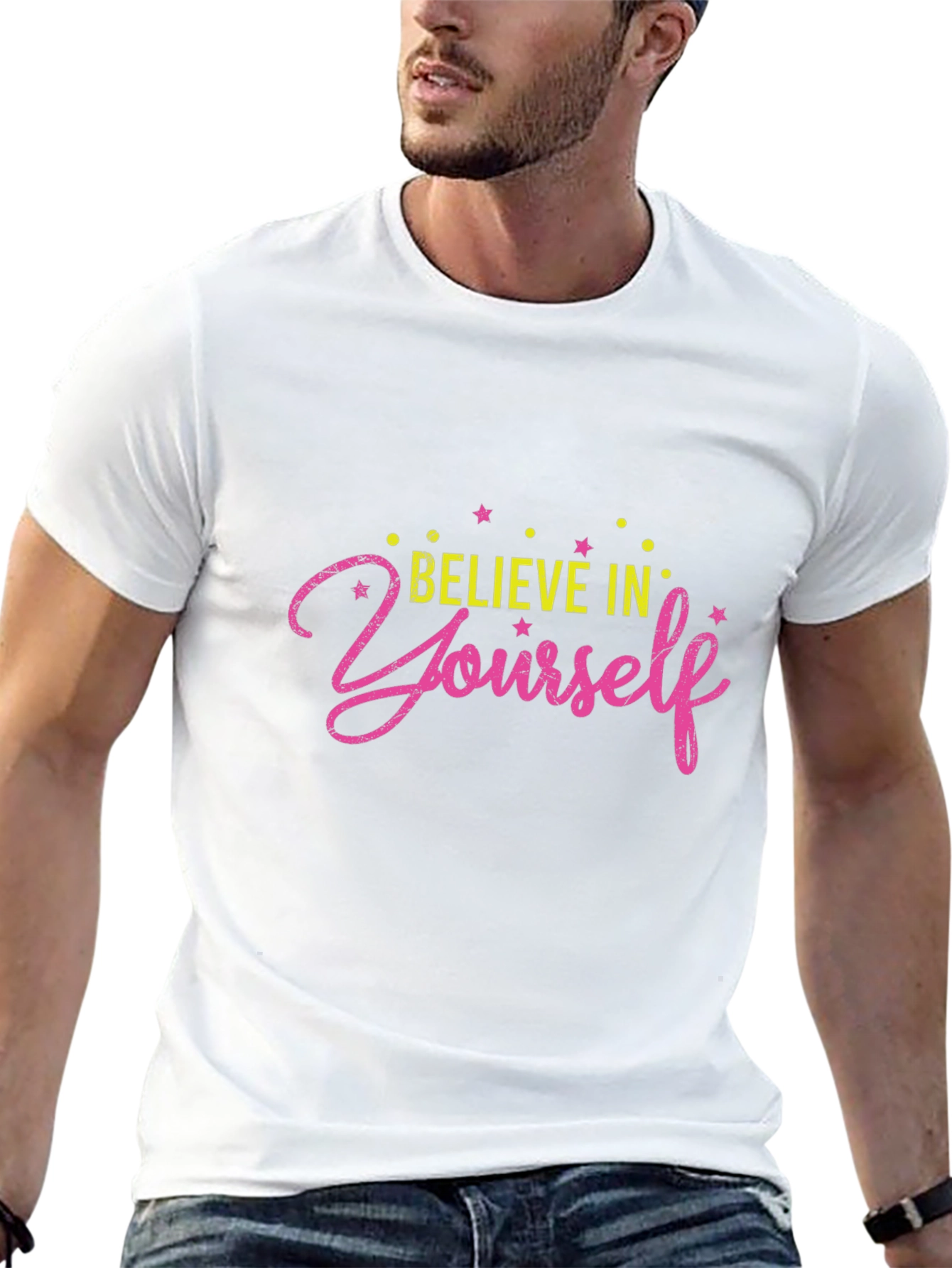 Believe in Yourself Graphic Tee - Black
