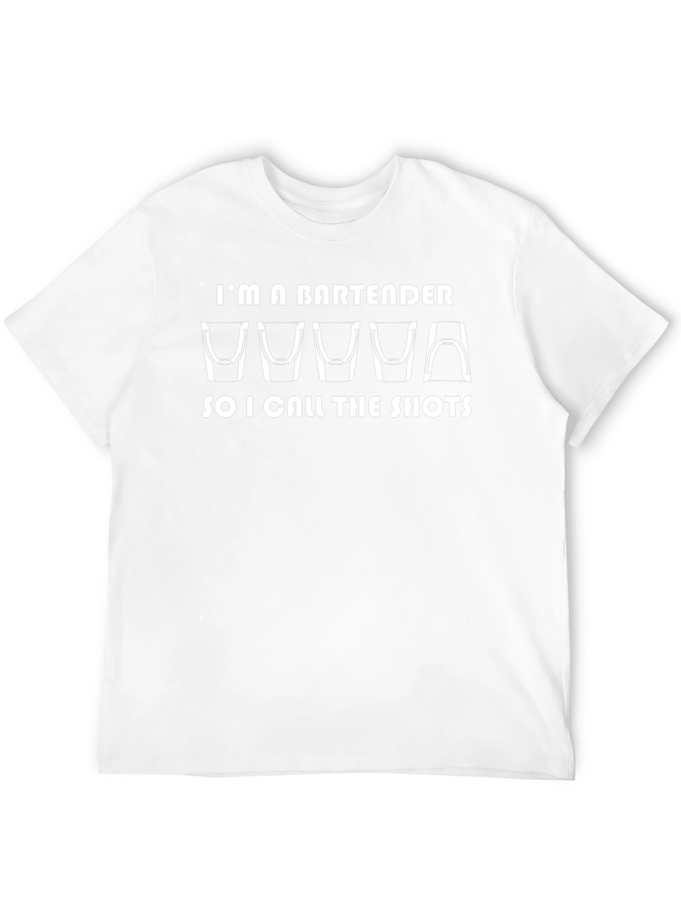 Bartender Call the Shots Black T-Shirt
