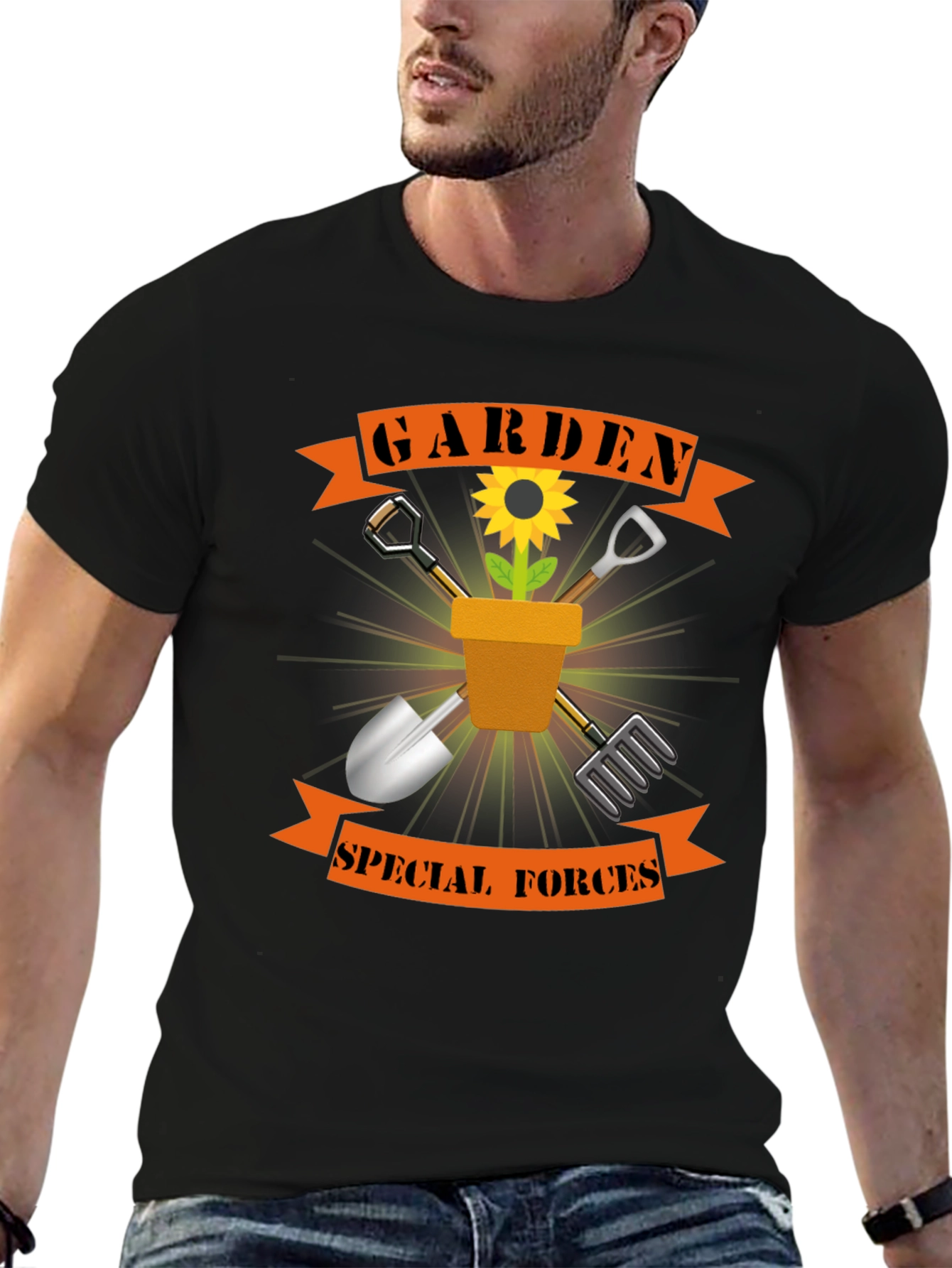 Garden Special Forces Black T-Shirt