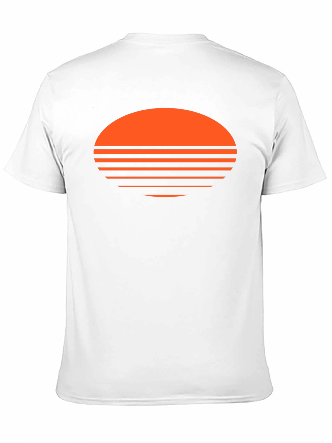 Retro Sunset Graphic Tee - Soft Black Cotton Blend