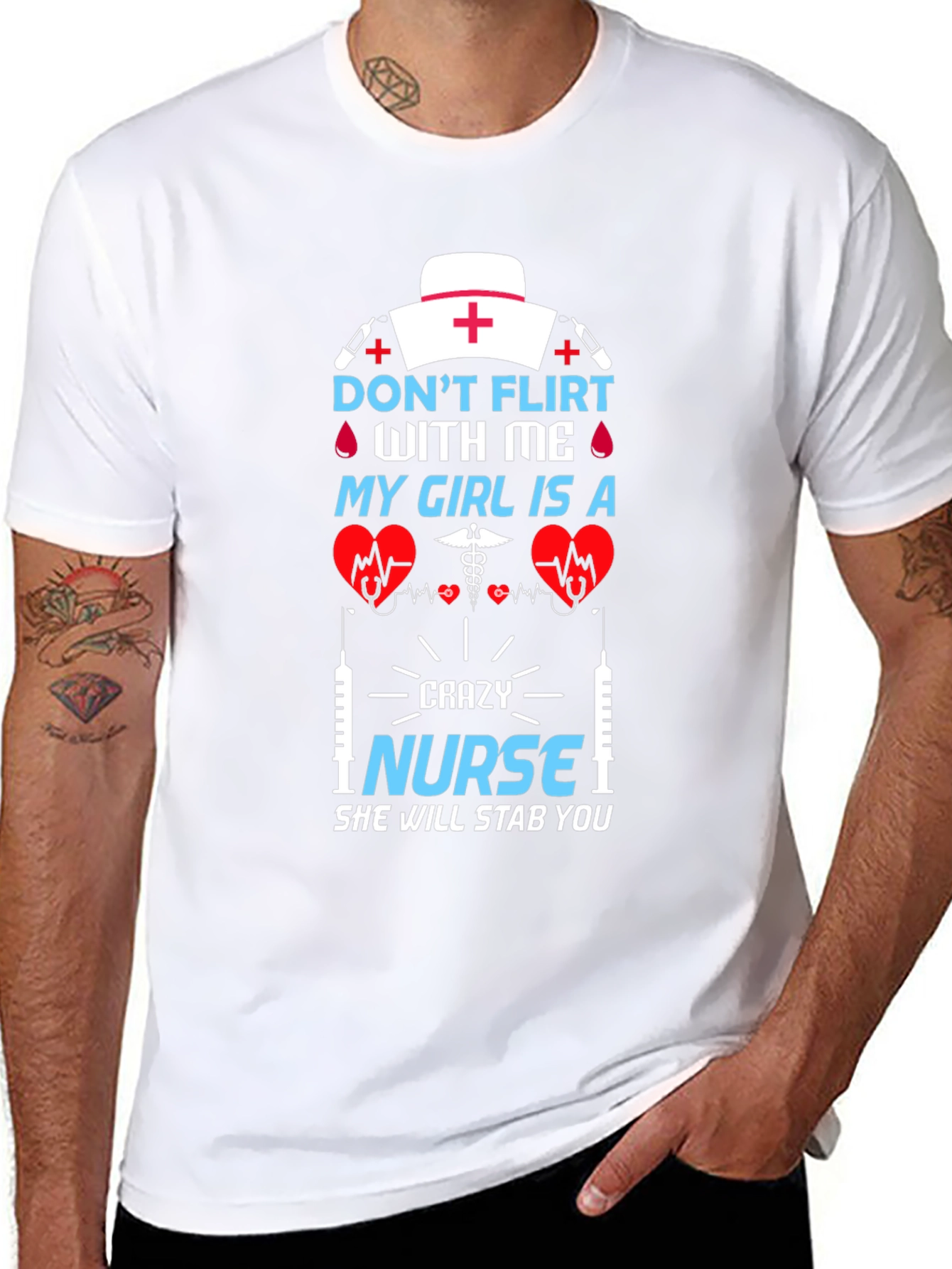 Crazy Nurse T-Shirt: Dont Flirt!