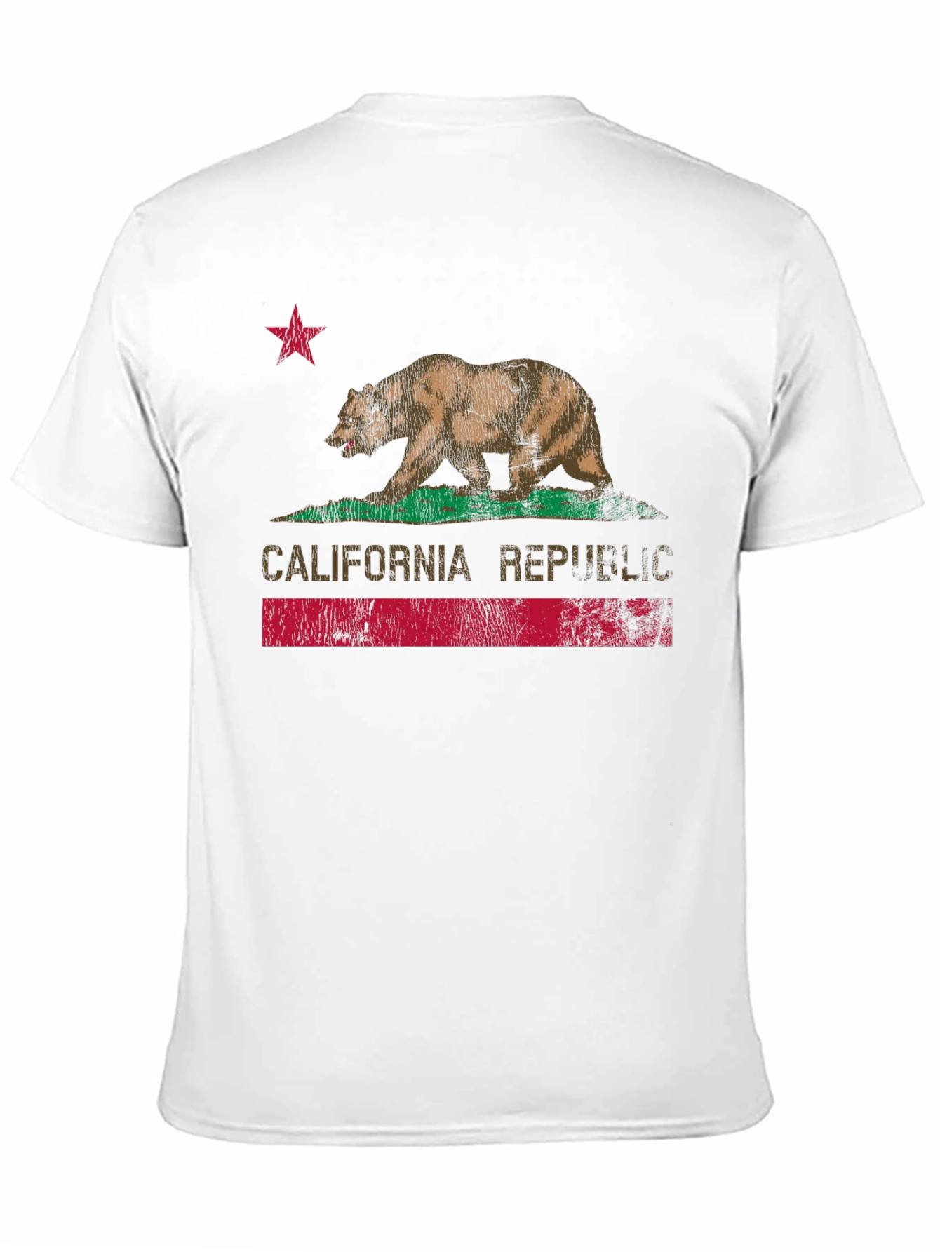 California Republic Bear Graphic Tee - Black
