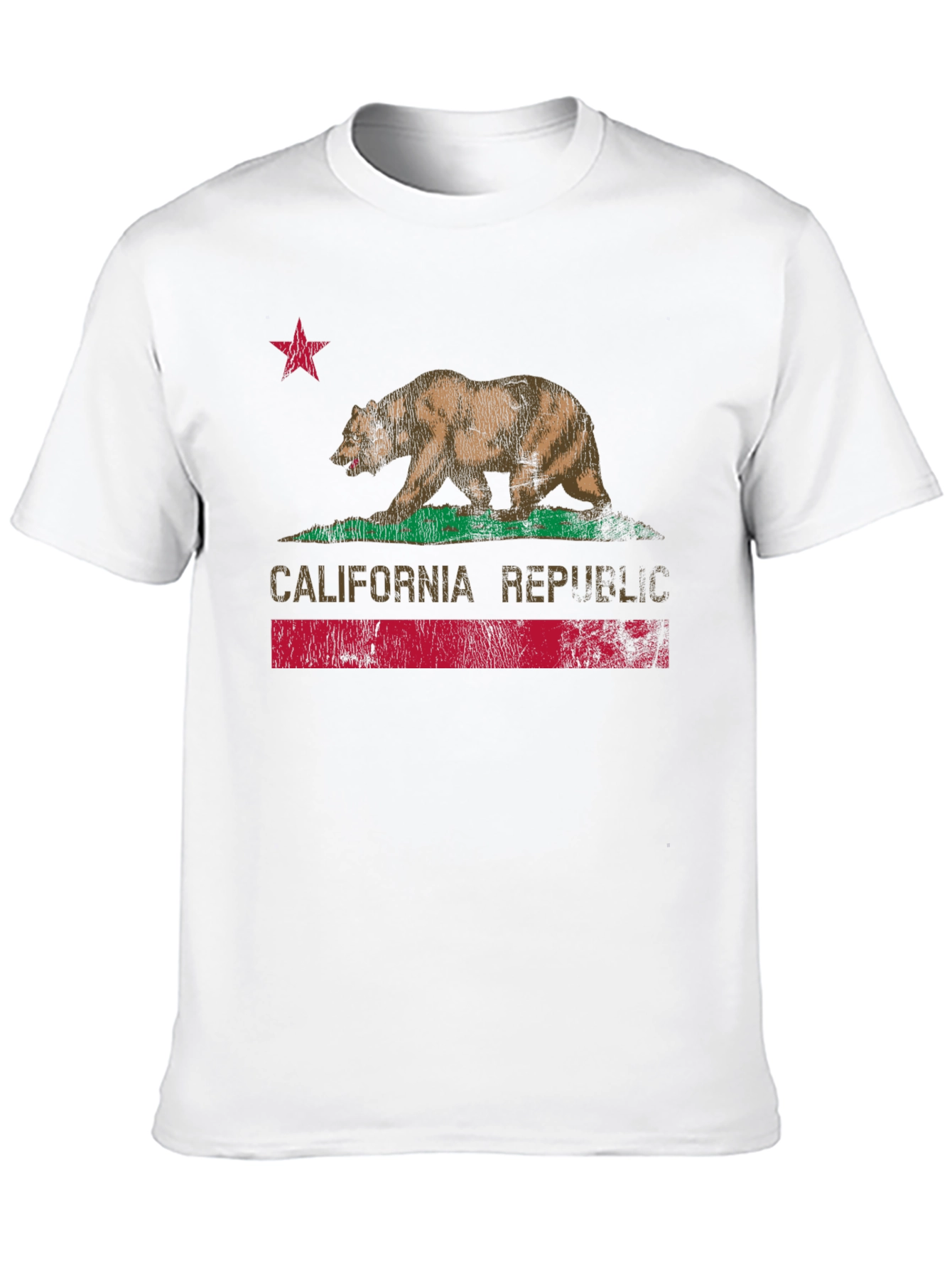 California Republic Bear Graphic Tee - Black