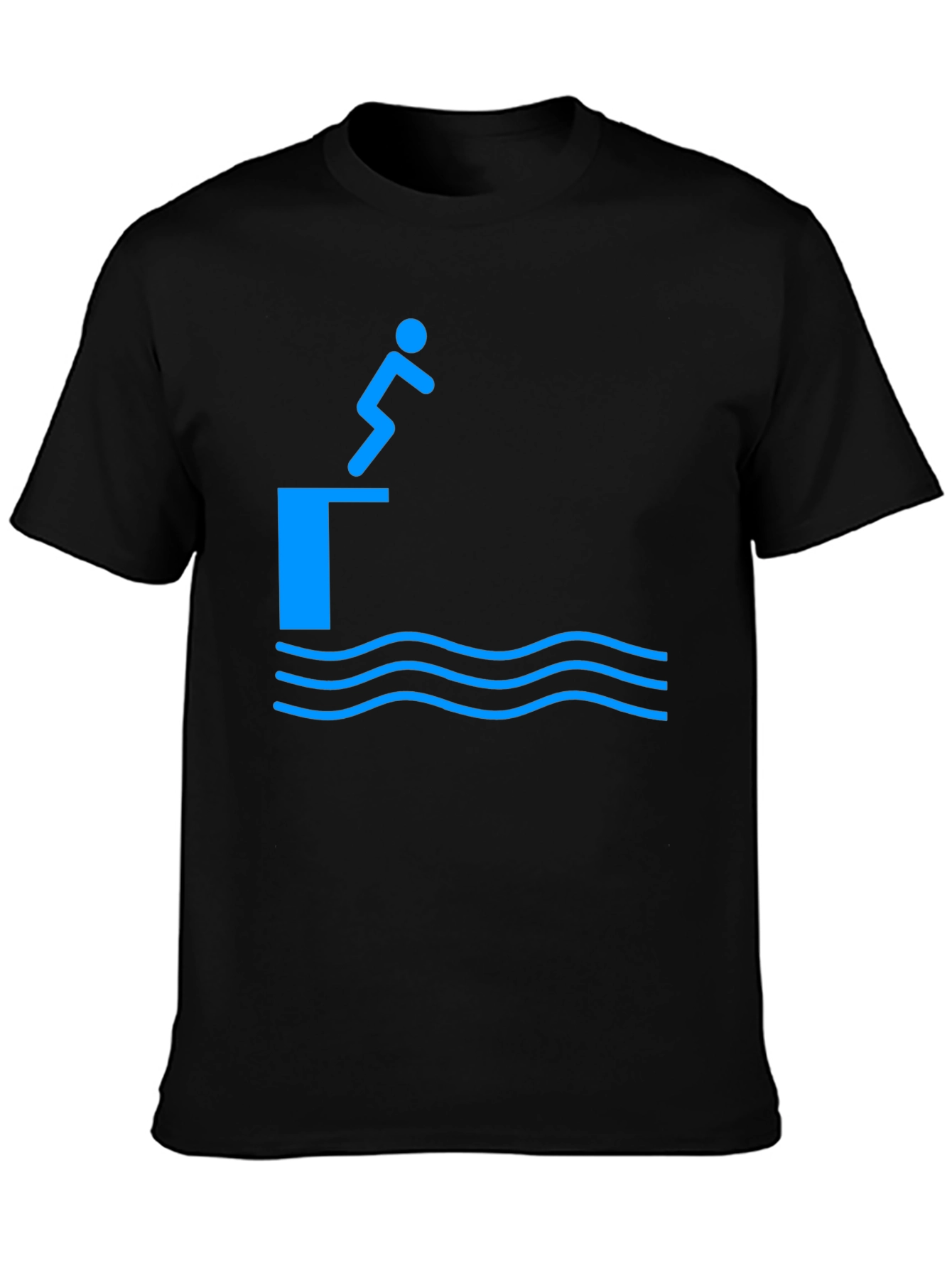 Diver Graphic T-Shirt - Black Cotton Tee