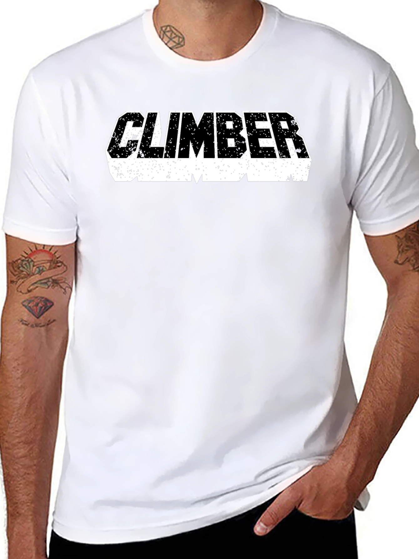 Climber Graphic Tee - Bold Black Shirt