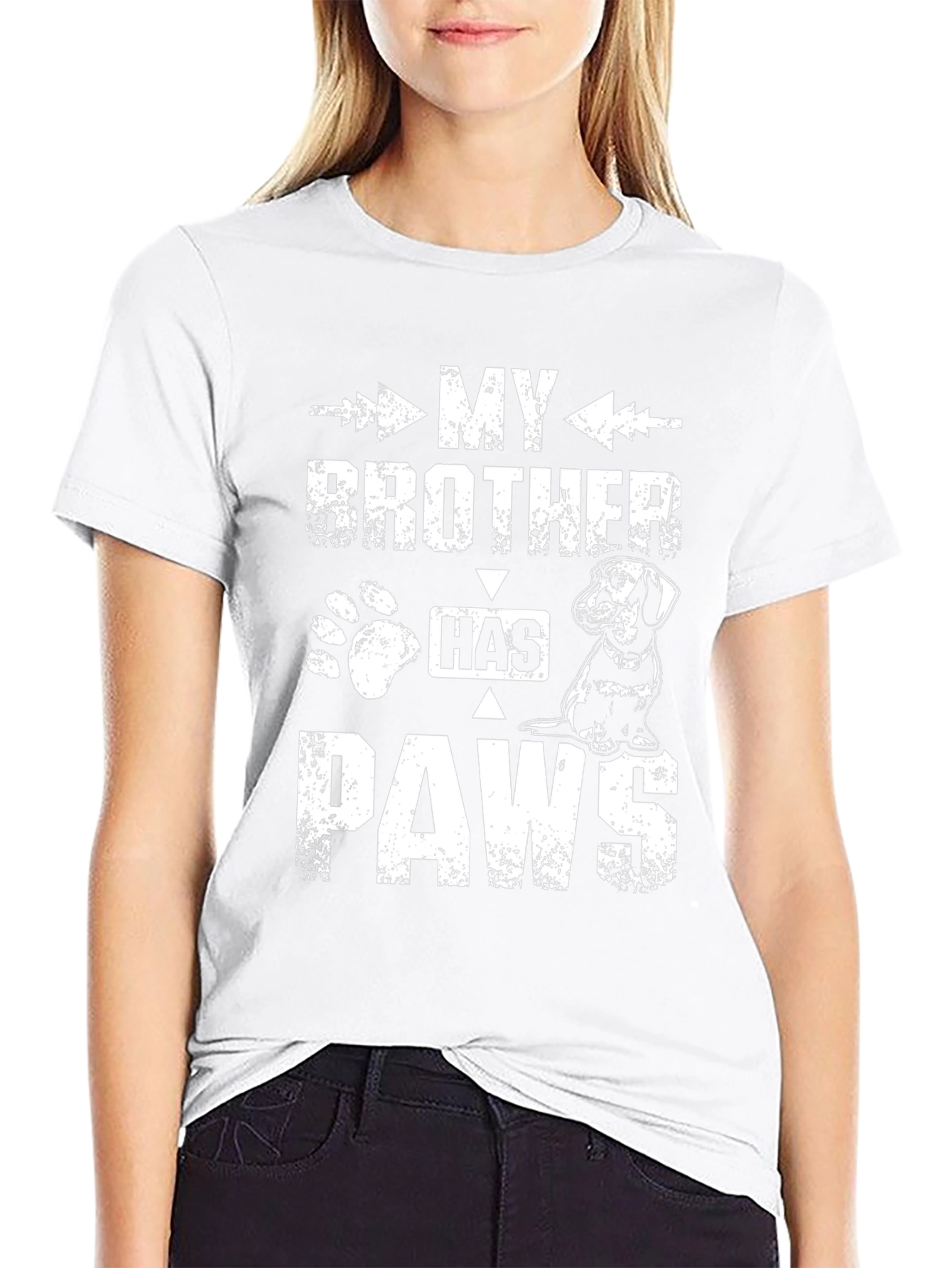 My Brother Has Paws T-Shirt - Dachshund Lover