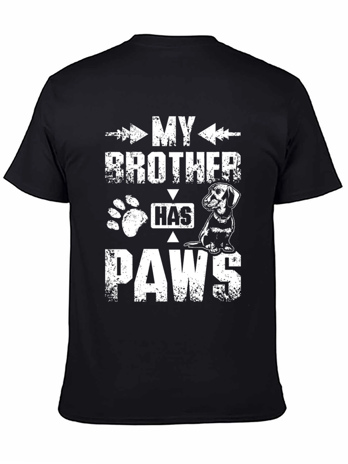 My Brother Has Paws T-Shirt - Dachshund Lover