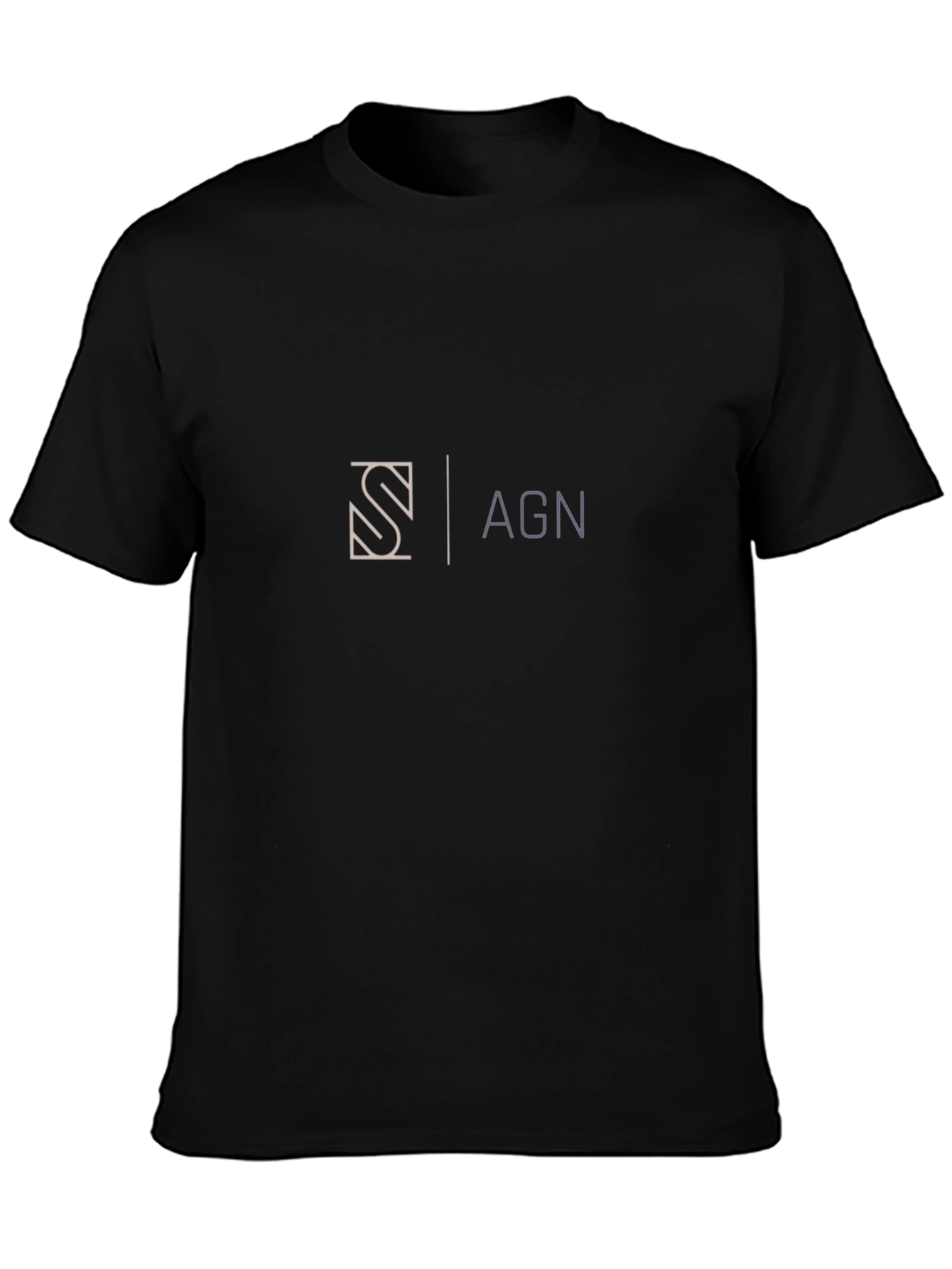Modern Graphic Tee - Black S|AGN Design T-Shirt
