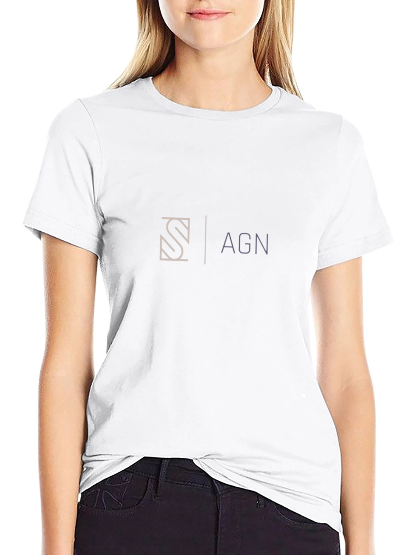 Modern Graphic Tee - Black S|AGN Design T-Shirt