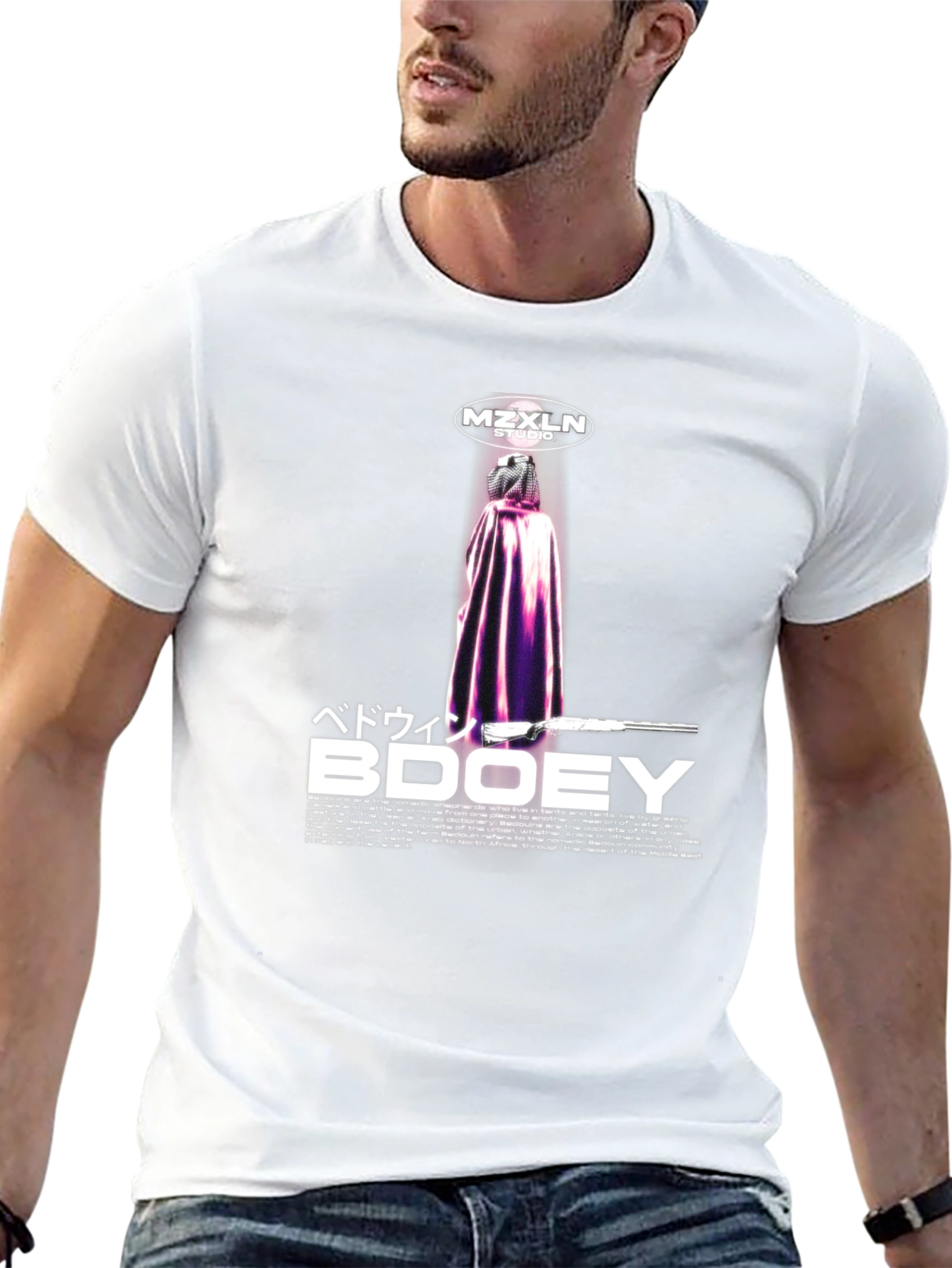 MZXLN Studio Bedouin BDOOEY Black Tee