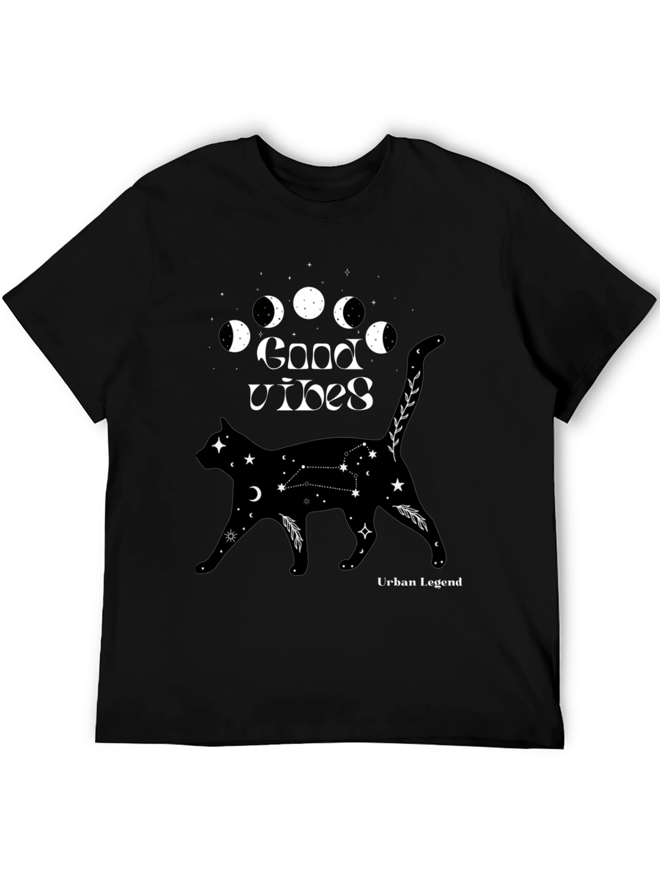 Good Vibes Cat Graphic T-Shirt