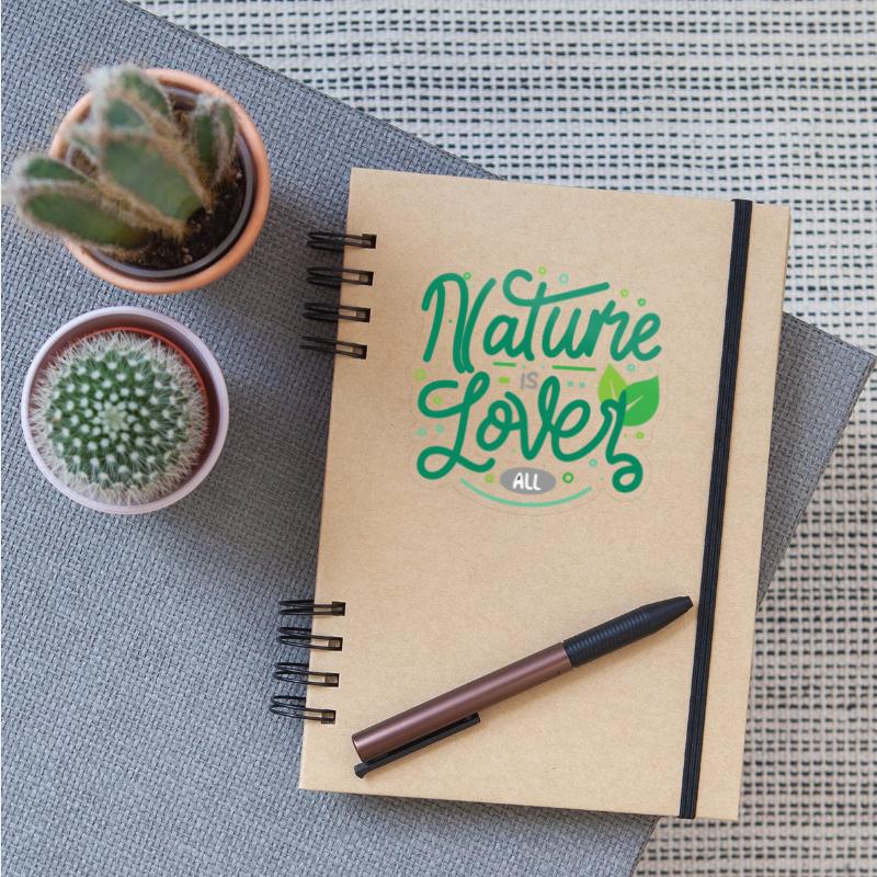 Nature Lover Nature Is All Green Text Art