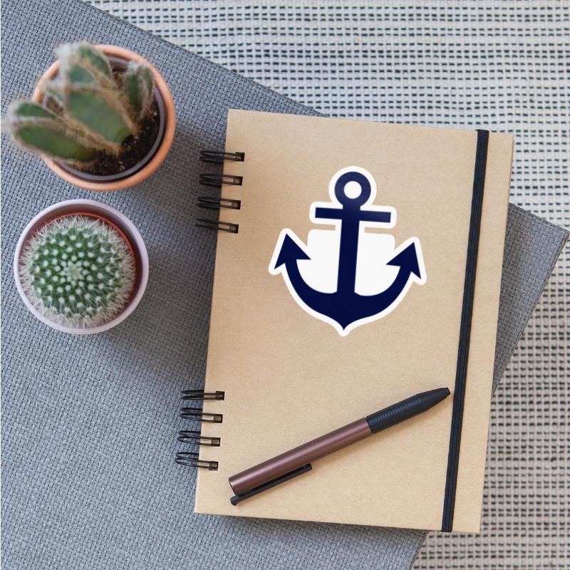 Nautical Anchor Blue