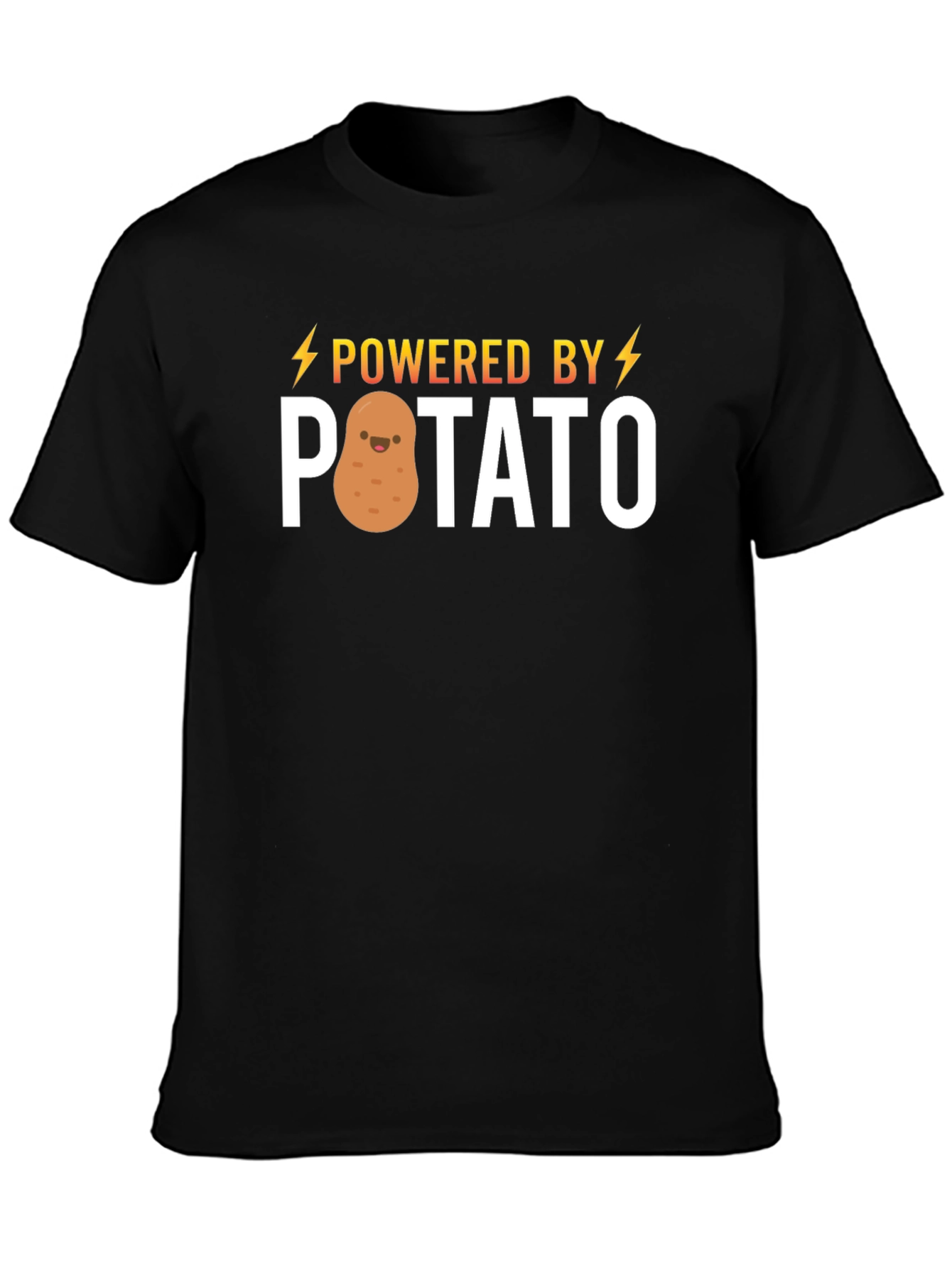 Powered by Potato T-Shirt - Funny Cute Graphic Tee