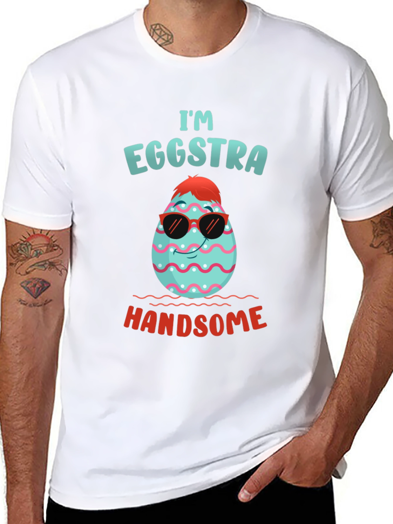Eggstra Handsome Easter T-Shirt