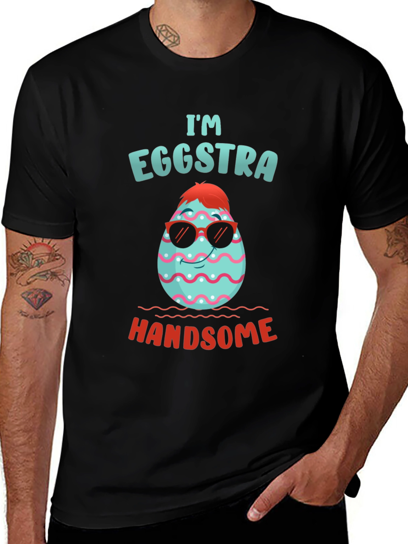 Eggstra Handsome Easter T-Shirt