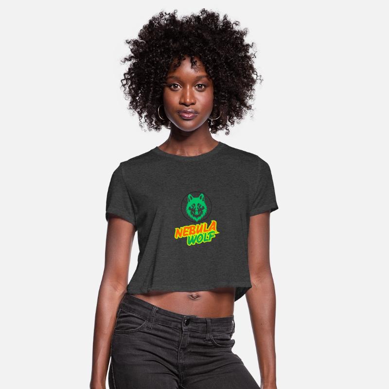 Nebula Wolf – Vibrant Rasta Gradient Wolf Graphic