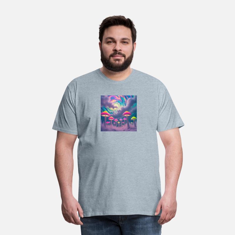 Neon Mushroom Forest – Psychedelic Minimalist