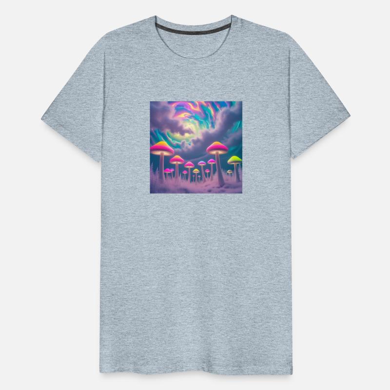Neon Mushroom Forest – Psychedelic Minimalist