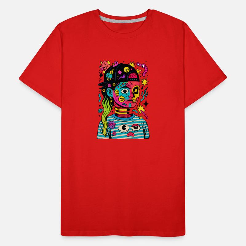 Neon Spiral: Surreal Girl in Pop Chaos