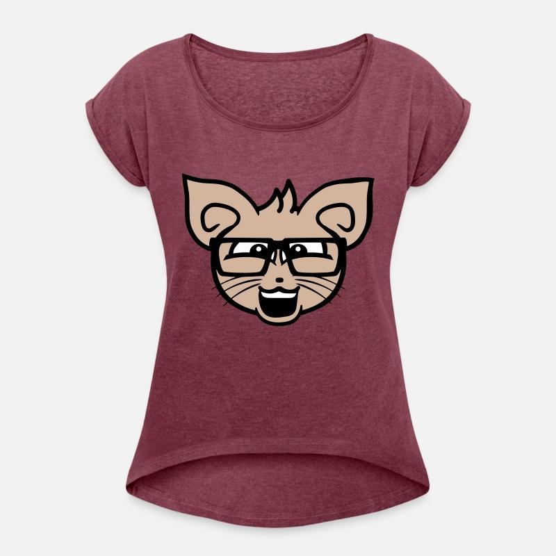 Nerd Cat Horn-rimmed Glasses Geek Smart Kitten Fun