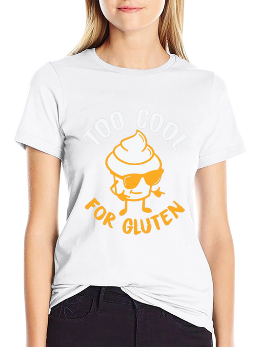 Too Cool for Gluten T-Shirt - Black Graphic Tee