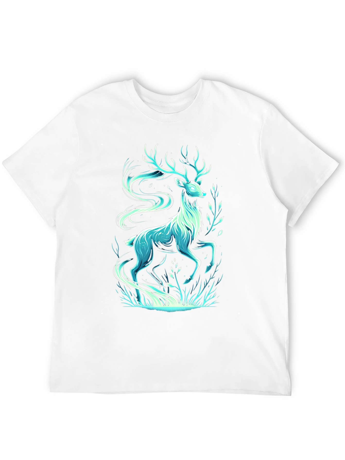 Mystic Deer Graphic Tee - Cool Artistic Design