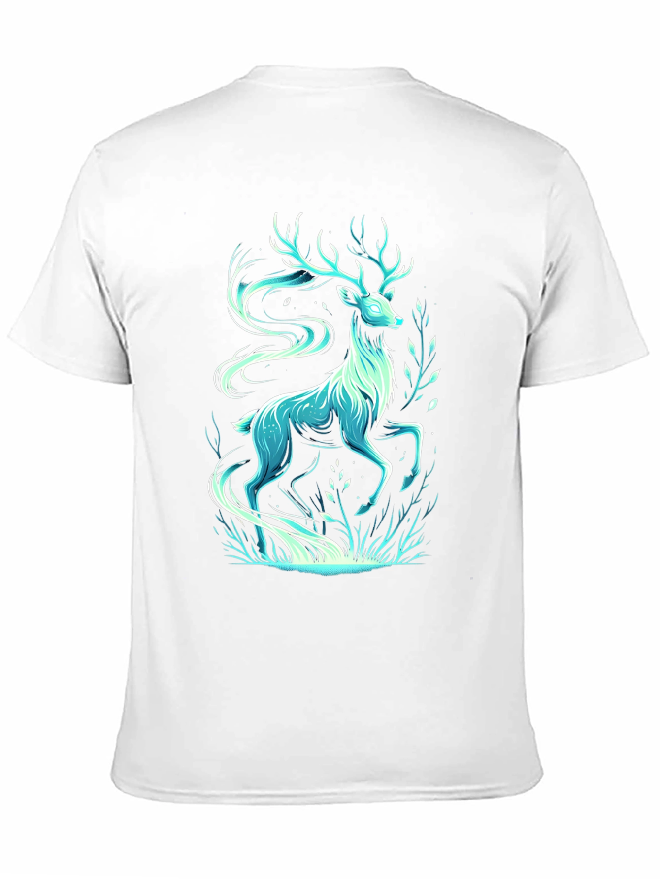 Mystic Deer Graphic Tee - Cool Artistic Design