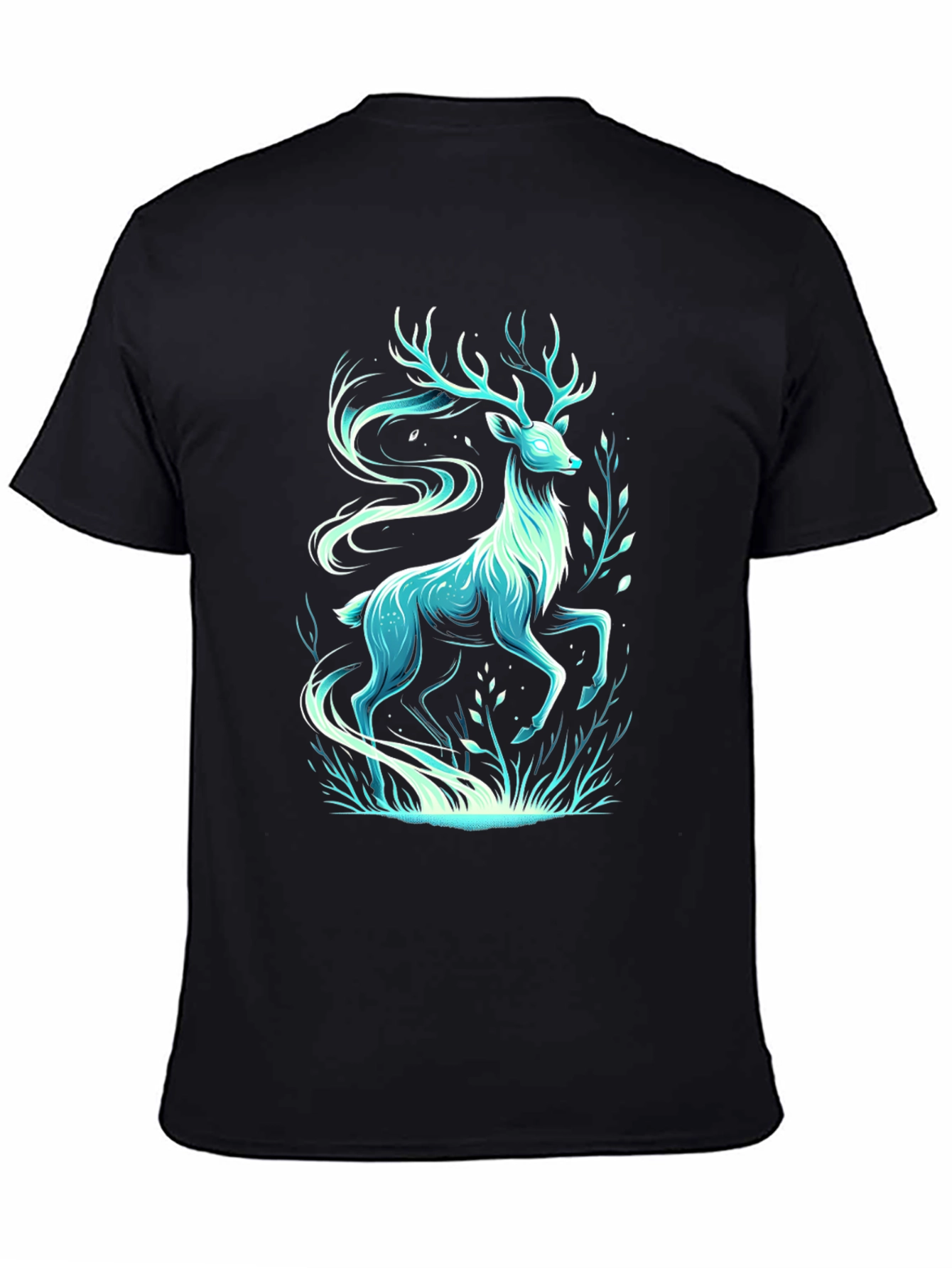 Mystic Deer Graphic Tee - Cool Artistic Design