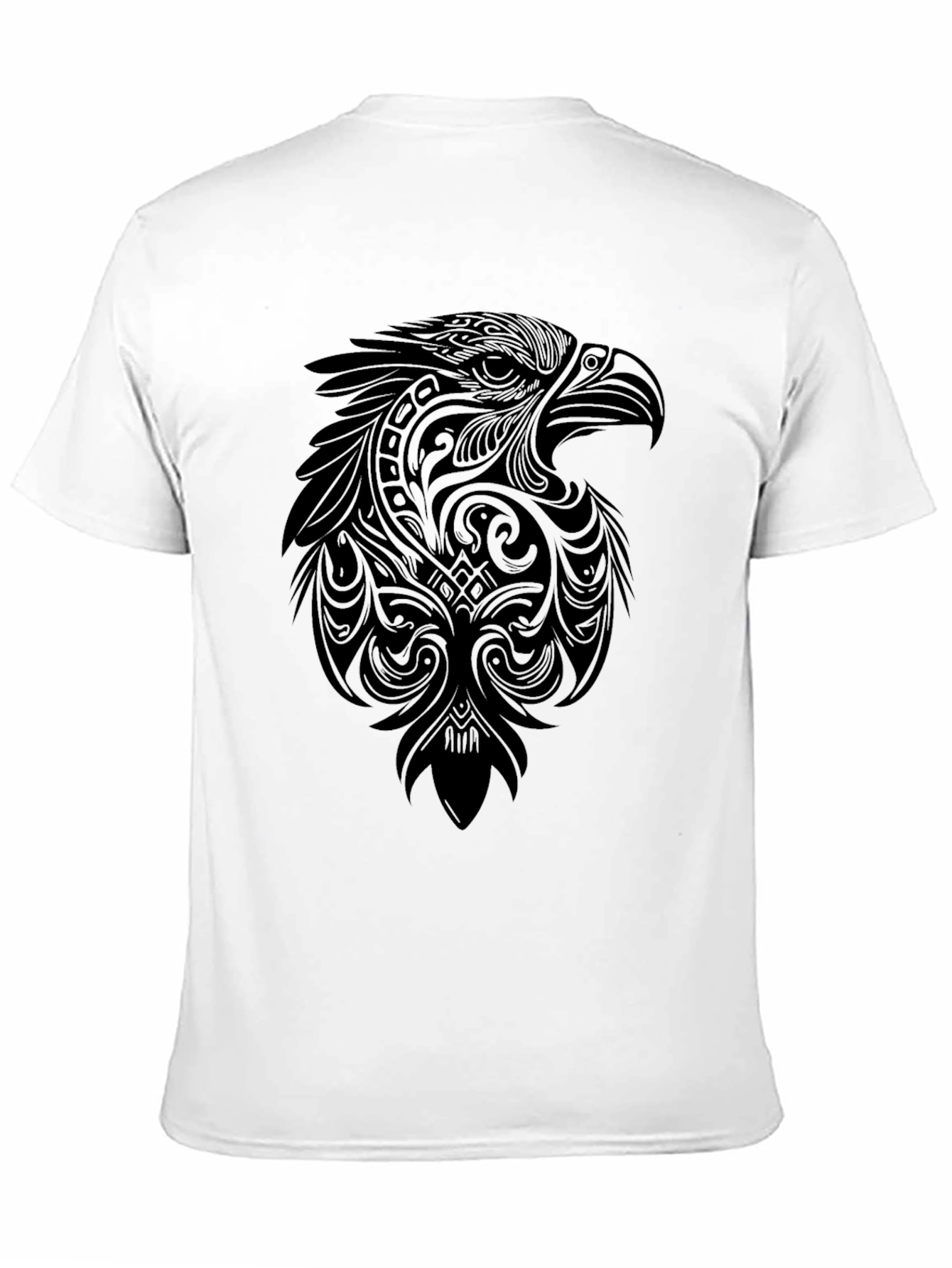 Black Eagle Graphic Tee - Stylish Tribal Design