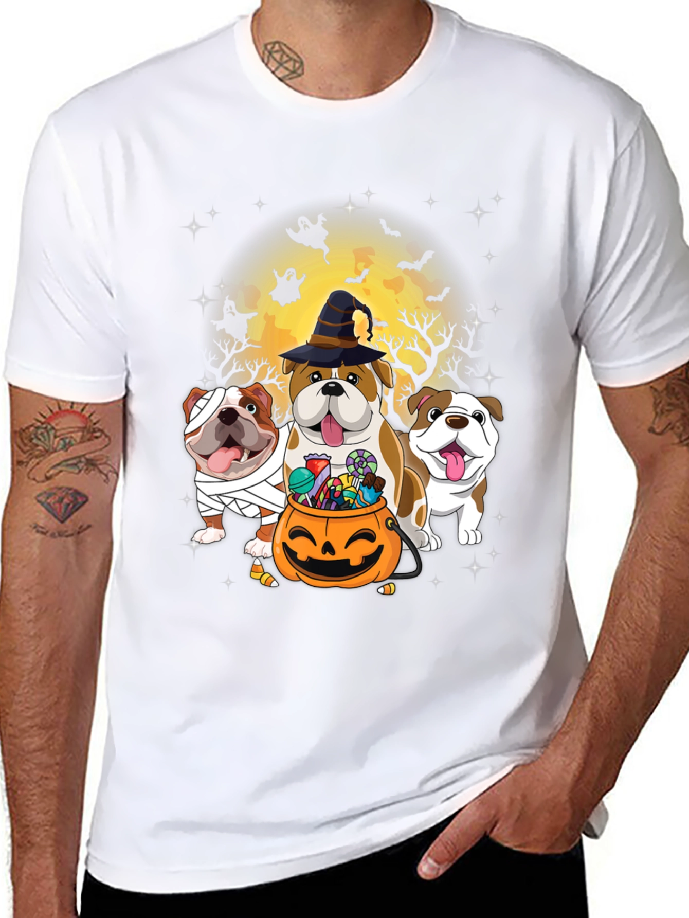 Halloween Bulldog T-Shirt