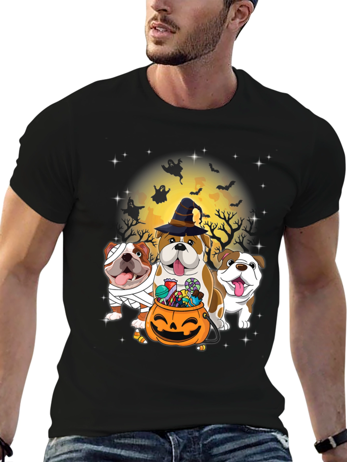 Halloween Bulldog T-Shirt
