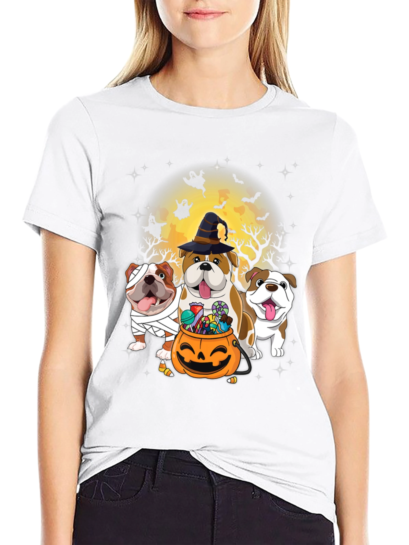 Halloween Bulldog T-Shirt