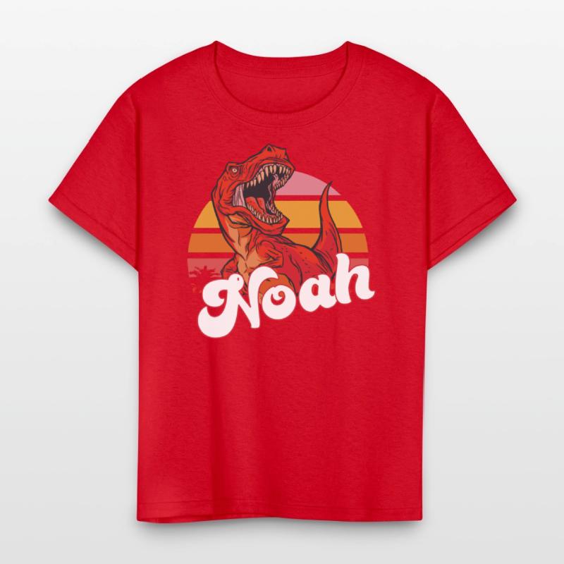 NOAH - Lovely boy name with T-REX dino